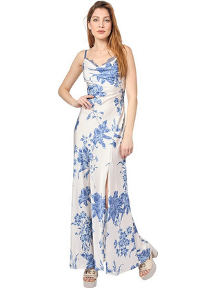 Guess Adle Maxi Καλοκαιρινό Φόρεμα για Γάμο / Βάπτιση Λευκό W5GK10WF1T2-P7WQ