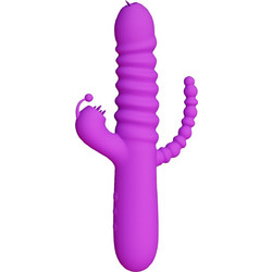 Kinksters Triple Thruster Vibrator Δονητής Rabbit Μωβ
