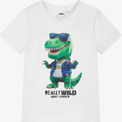 iDo Παιδικό T-Shirt Κοντομάνικο Λευκό 4B463-0113
