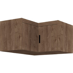 PoliHome Δίφυλλο Πατάρι Ντουλάπας Ester Φυσικό Χρώμα 97.8x97.8x55cm 162763869