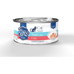 Egeo Pet Food Adult with Tuna & Crab in Gravy 70gr