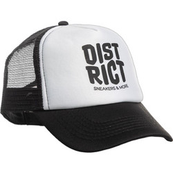 District75 Ανδρικό Καπέλο Jockey με Δίχτυ Snapback Υφασμάτινο Λευκό Μαύρο 125UCP-138-091