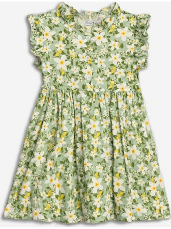 Funky Παιδικό Φόρεμα Floral Πράσινο 125-729117-1