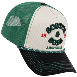 Scotch & Soda Ανδρικό Καπέλο Jockey με Δίχτυ Snapback Υφασμάτινο Πράσινο SSM7-3019-001