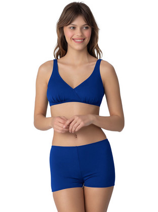 Kom Bikini Set Τριγωνάκι Ψηλόμεσο Boxer Navy Μπλε 1M13MBSY191