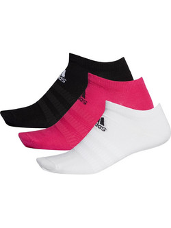 Adidas Βαμβακερές Γυναικείες Κάλτσες Κοντές Μαύρες Λευκές Φούξια 3Pack DZ9403