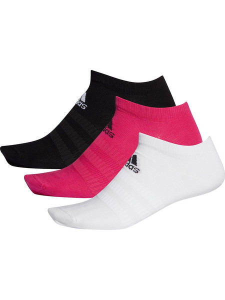 Adidas Βαμβακερές Γυναικείες Κάλτσες Κοντές Μαύρες Λευκές Φούξια 3Pack DZ9403