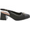 Piccadilly Ανατομικές Γόβες Slingback Δερμάτινες με Χοντρό Χαμηλό Τακούνι Μαύρες 748032-7