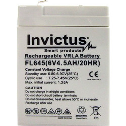 Invictus FL645 Μπαταρία VRLA 6V 4.5Ah