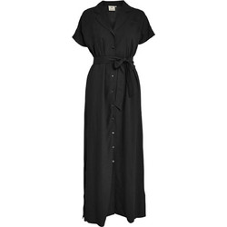 Peppercorn Midi Καλοκαιρινό Καθημερινό Φόρεμα Σεμιζιέ Μαύρο PC7839-9000