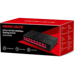 Mercusys MS108G V2 Unmanaged L2 Switch με 8 Θύρες Ethernet 1000Mbps