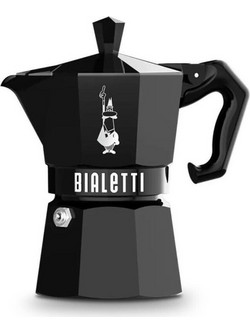 Bialetti Moka Exclusive Μπρίκι Espresso 3Cups Μαύρο