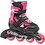 Rollerblade Microblade Inline Αυξομειούμενα Rollers Μαύρα Ροζ