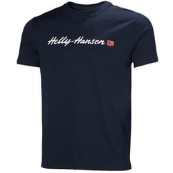 Helly Hansen Core Graphic 2.0 Ανδρικό Αθλητικό T-Shirt Navy Μπλε 54599-597