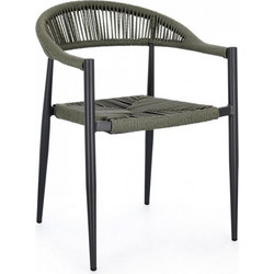 Kare Design Jandia Πολυθρόνα Κήπου Rattan Πράσινη 0665008