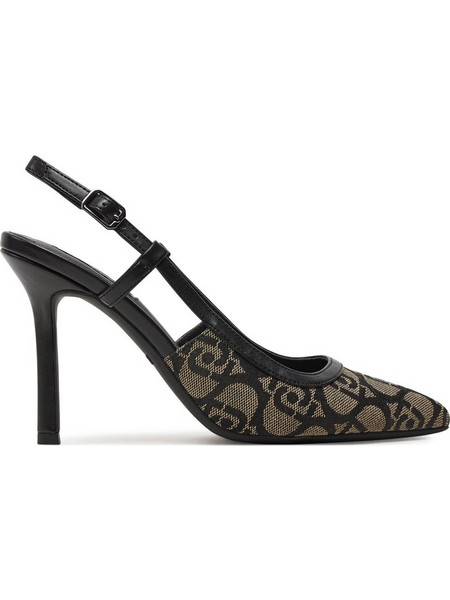 Liu Jo Giusy Γόβες Slingback με Τακούνι Στιλέτο Μαύρες Μπεζ SF4037-TX307-22222