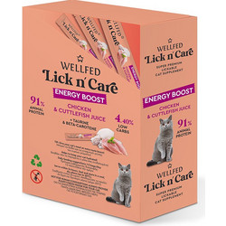 Wellfed Lick n' Care Adult Energy Boost with Chicken & Cuttlefish Juice 15gr
