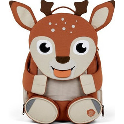 Affenzahn Deer Σχολική Τσάντα Πλάτης Νηπιαγωγείου Καφέ AFZ-01441-70093-10