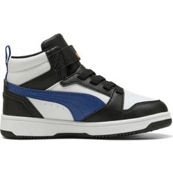Puma Rebound V6 Παιδικά Sneakers Μποτάκια Μαύρα Royal Blue 393832-31