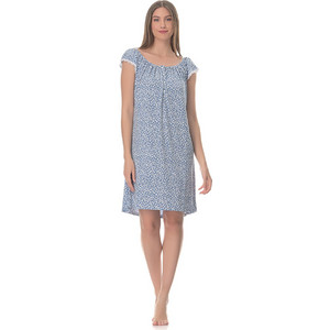 PNN Nightwear Γυναικείο Νυχτικό Καλοκαιρινό Μπλε 0222-0865-2