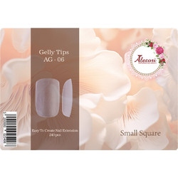 Alezori Gelly AG-06 Square Tips Νυχιών 240τμχ