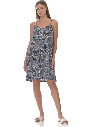 PNN Nightwear Mini Καλοκαιρινό Καθημερινό Φόρεμα Μαύρο 0252-5003