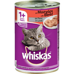 Whiskas Adult +1 with Beef Loaf 400gr