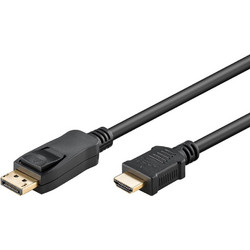 Goobay Καλώδιο DisplayPort 1.2 to HDMI Male 3m Black 64837