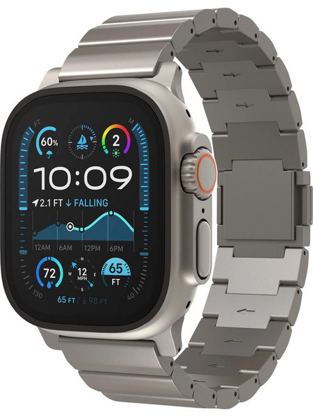 Decoded Titanium Λουράκι Μεταλλικό Natural (Apple Watch Ultra 49mm)