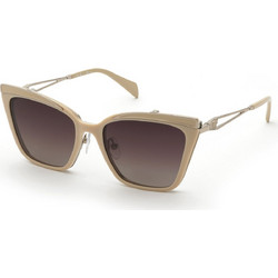 Blumarine UBM22 5F38P Γυναικεία Γυαλιά Ηλίου Πεταλούδα Κοκάλινα Μπεζ με Καφέ Φακό