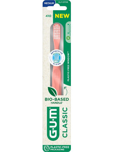 Gum Classic 410 Medium Oδοντόβουρτσα Ροζ