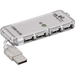 Goobay 68879 USB Hub 2.0 USB-A με 4 Θύρες USB-A & Εξωτερική Παροχή Ρεύματος