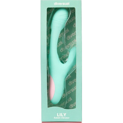 Diversual Lily with Flapping Rabbit Vibrator Δονητής Rabbit Πράσινος