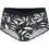 Dorina Ψηλόμεσο Bikini Boxer Floral Μαύρο Λευκό FXHI0021MI120-BL0136