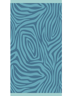 Melinen Zebra Πετσέτα Θαλάσσης Μπλε 86x160cm 20004872