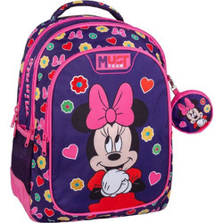 Must Minnie Mouse Cutie Σχολική Τσάντα Πλάτης Δημοτικού Μωβ 564835