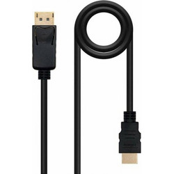 Nanocable Καλώδιο DisplayPort 1.2 to HDMI Male 3m Black 10.15.4303