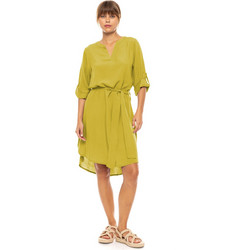 Pink Label Mini Καλοκαιρινό Καθημερινό Φόρεμα Μεταξωτό Lime BN-292-556747