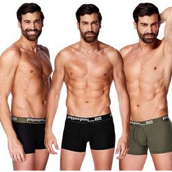 Apple Boxer Ανδρικά Μποξεράκια Σετ 3Pack 0114965 BKH