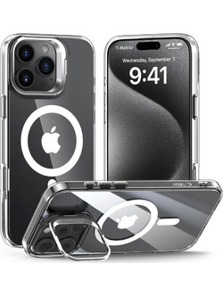 Tech-Protect MagStand Back Cover Clear (iPhone 16 Pro)