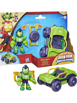 Hasbro Marvel Iron Man & His Awesome Friends Iron Hulk & Iron Racer Φιγούρα Δράσης για 3+ Ετών