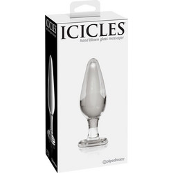 Pipedream Icicles No 26 Hand Blown Glass Πρωκτική Σφήνα 11.4cm Διαφανής PD2926-00