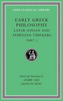 Early Greek Philosophy, Volume VI Early Greek Philosophy, Volume VI