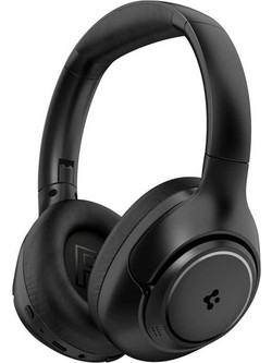 Spigen SA2403 Ενσύρματα & Ασύρματα Bluetooth Ακουστικά Over Ear με Noise Cancelling Μαύρα