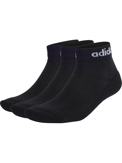 Adidas Ανδρικές Κάλτσες Κοντές Μαύρες 3Pack IC1303