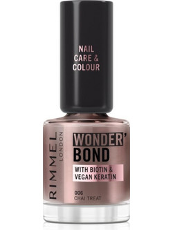 Rimmel Wonder'Bond 006 Chai Treat Gloss Βερνίκι Νυχιών 12ml