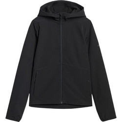 4F Γυναικείο Μπουφάν Softshell Μακρύ Αδιάβροχο Μαύρο 4FWAW25TSOFF359-20S