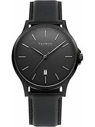 Tayroc Ανδρικό Ρολόι με Μαύρο Δερμάτινο Λουράκι TXM102