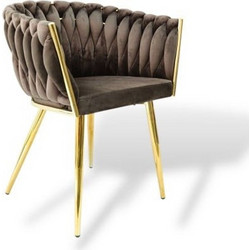 Πολυθρόνα Βελούδινη Καφέ Sydney VLT01-BROWN-G