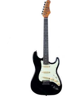 Eko Guitars ST300 Ηλεκτρική Κιθάρα ST Style με Μαγνήτες SSS Black